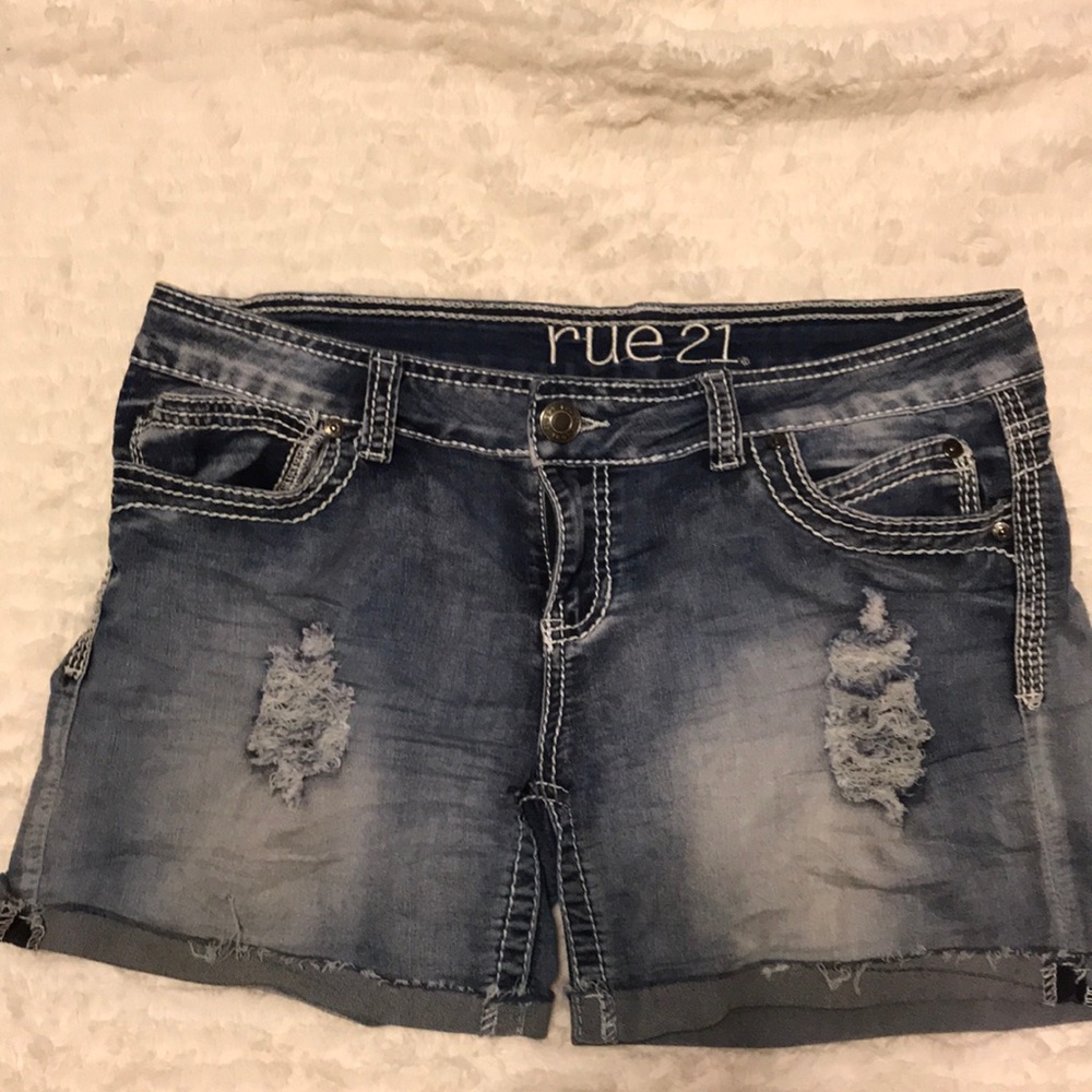 Denim shorts